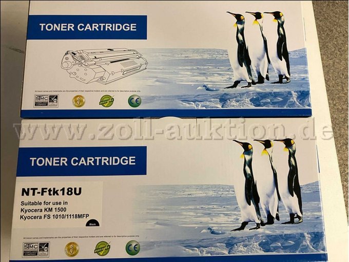 14 Tonerkartuschen für KYOCERA TK-18 SW (alt, ungeöffnet noch verschweisst) – foto 6 – kavel bij Zoll-Auktion, Mönchengladbach