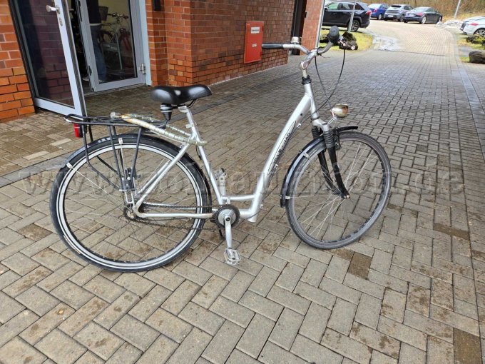 Seitenansicht des Damenfahrrades