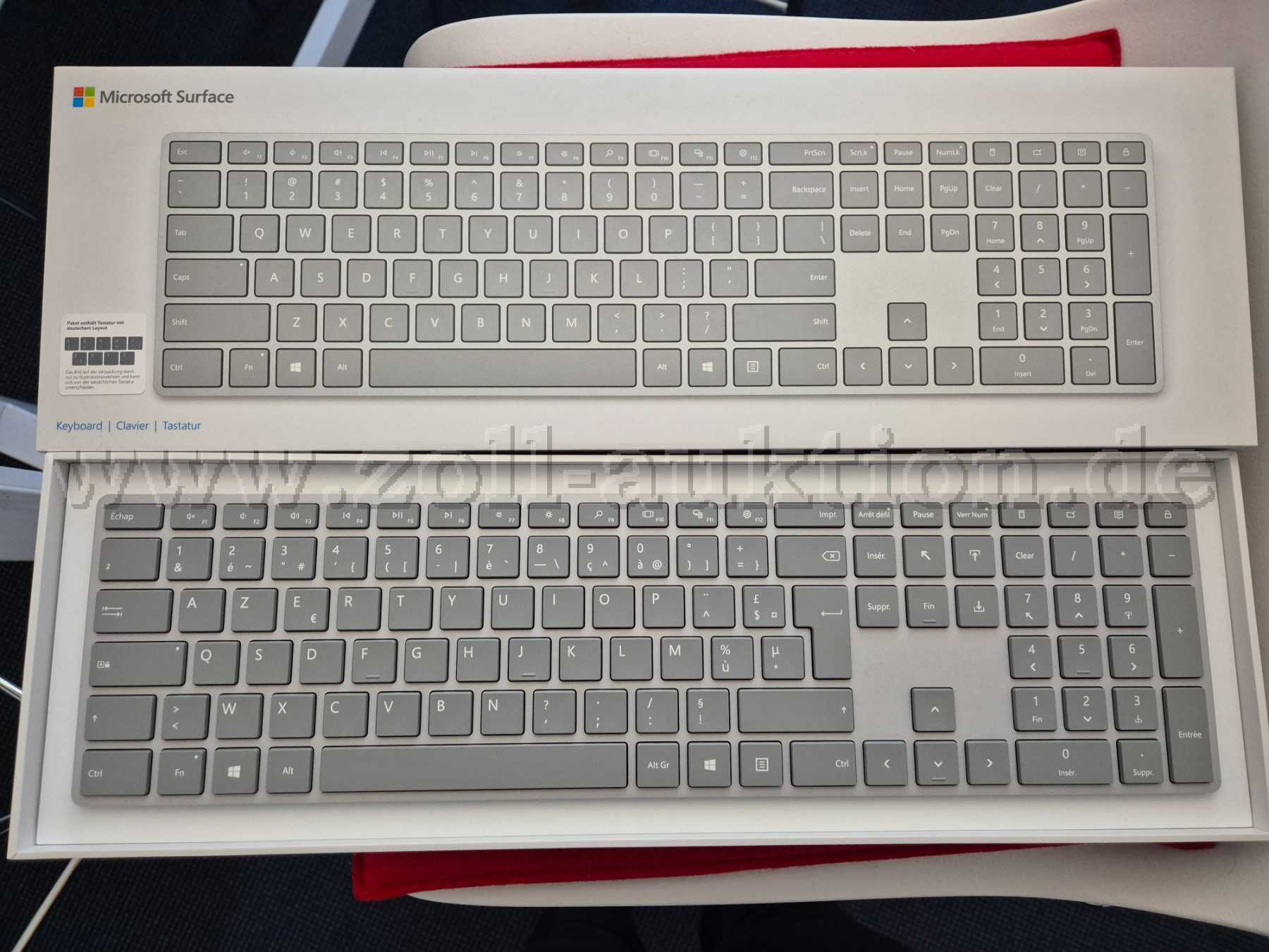 Achtung! Französische Tastatur!