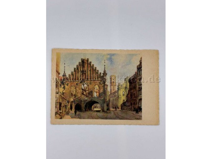 Das alte Rathaus(1315 erbaut)und die Heilig
-Geistkirche,1944 zerstört