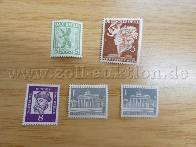 5 Marken Deutsche Bundespost