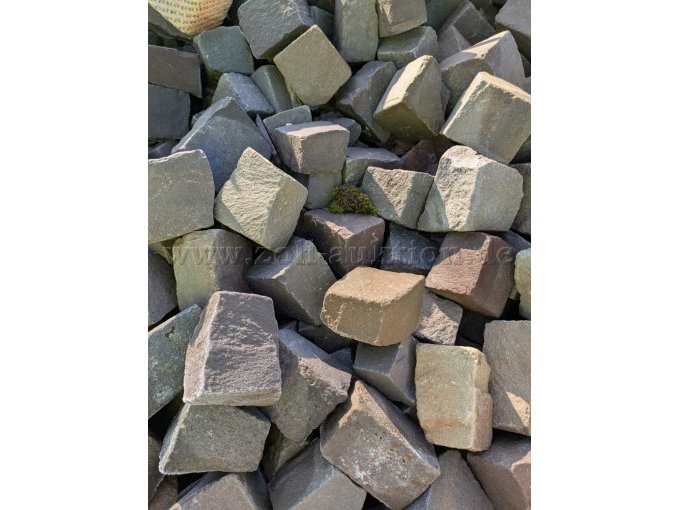 Nahansicht Natursteinpflaster, Farbgebung