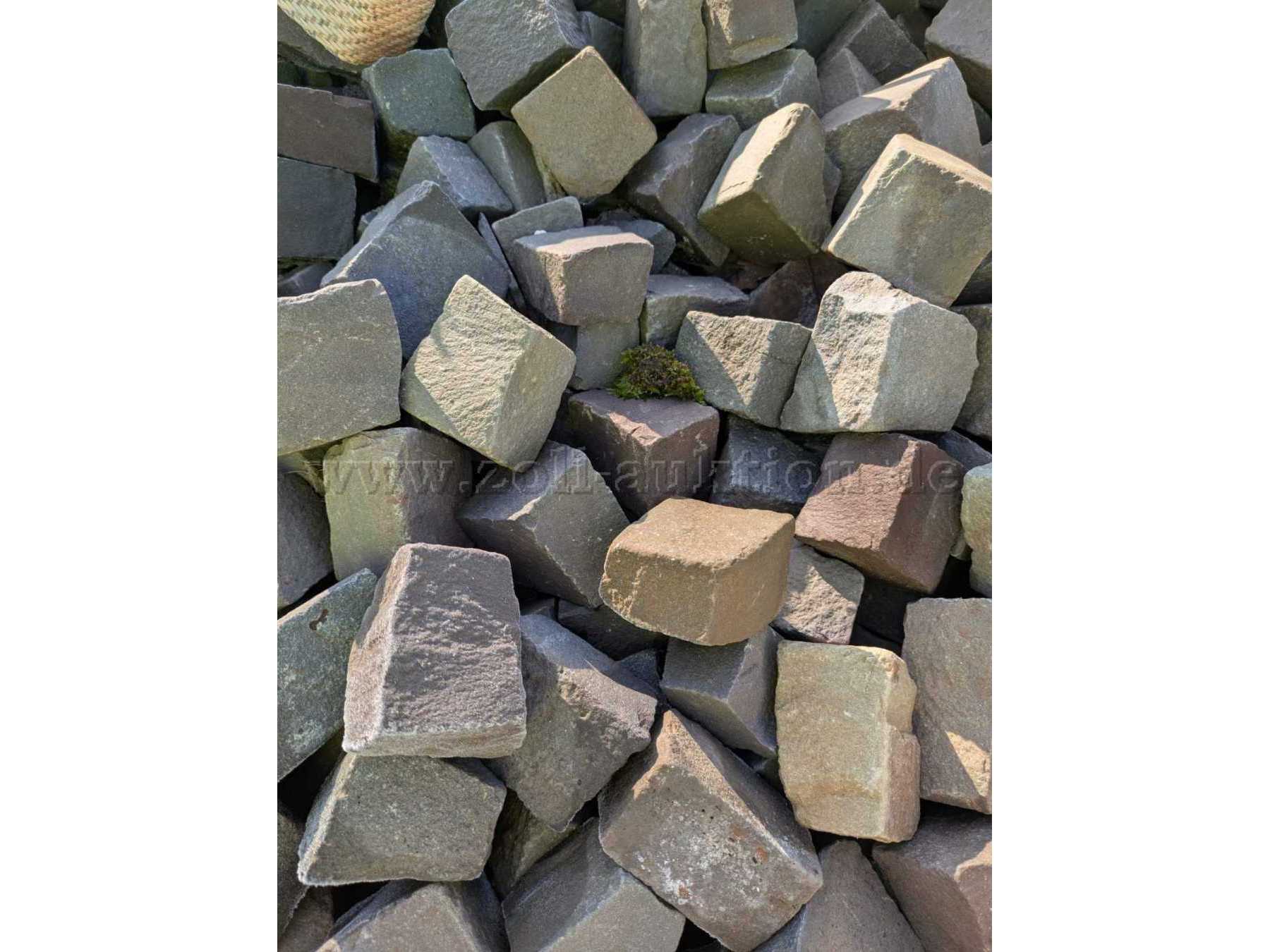 Nahansicht Natursteinpflaster, Farbgebung