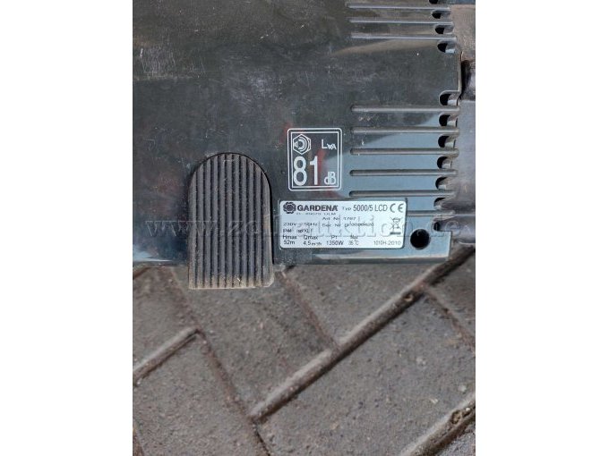 Typenschild Hauswasserwerk Gardena