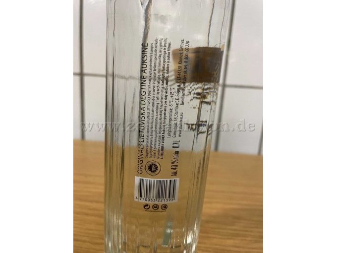 Flasche von hinten