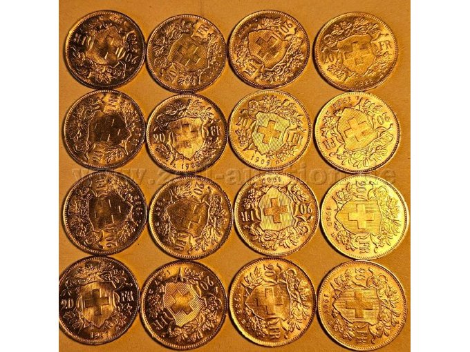 Konvolut Goldmünzen Rückseite