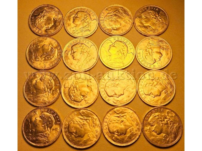 Konvolut Goldmünzen Front