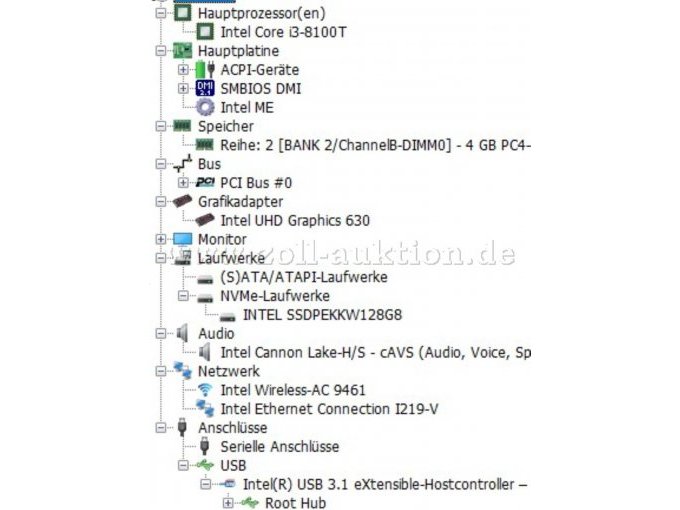 17 ASUS PB60 desktop-pc – i3-8100T – 4 GB DDR4 – geschikt voor Windows 11 – foto 6 – kavel bij Zoll-Auktion, Gera