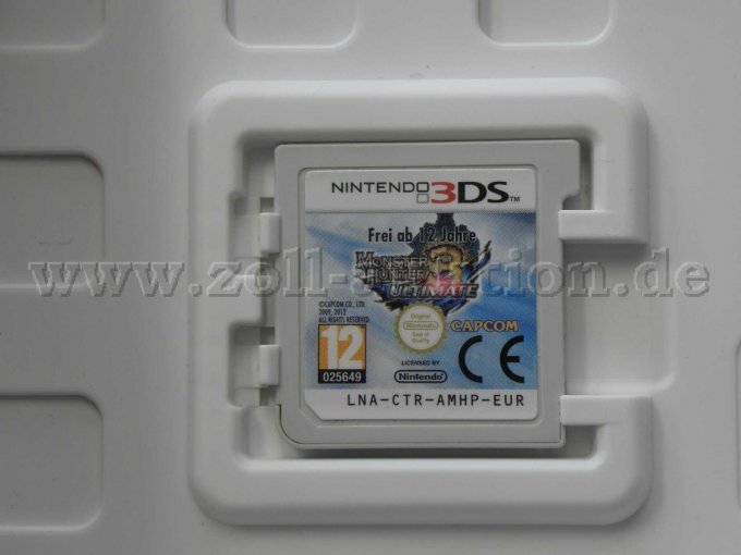 Nintendo 3DS Monster Hunter 3 Ultimate in geöffneter Verkaufsverpackung