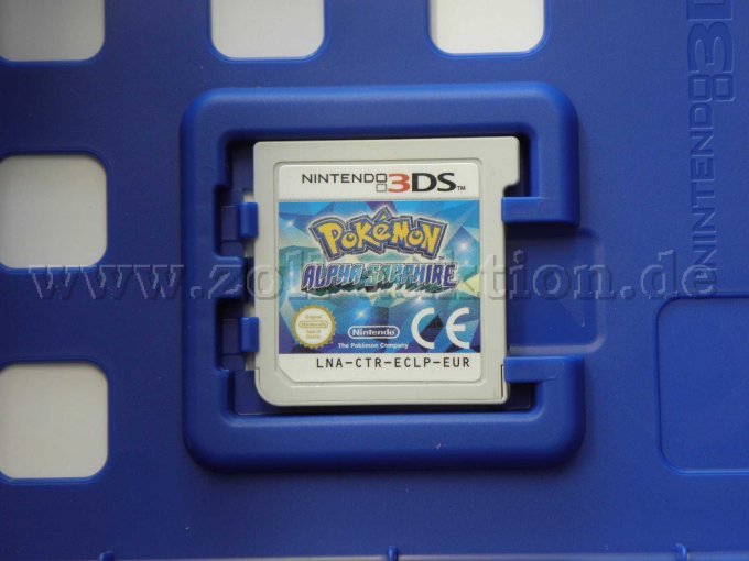 Nintendo 3DS Pokémon Alpha Saphir in geöffneter Verkaufsverpackung