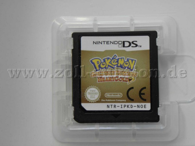 Nintendo DS Pokemon  Goldene Edition HeartGold in geöffneter Verkaufsverpackung
