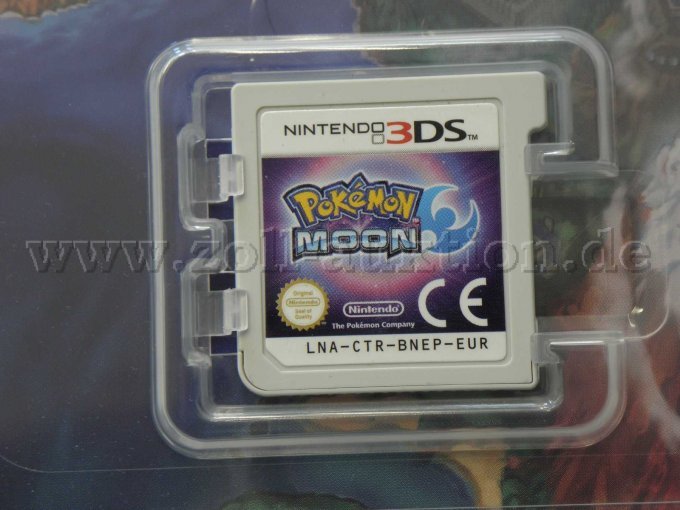 Nintendo 3DS Pokémon Mond in geöffneter Verkaufsverpackung