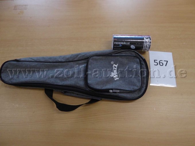 Tasche und Federbälle