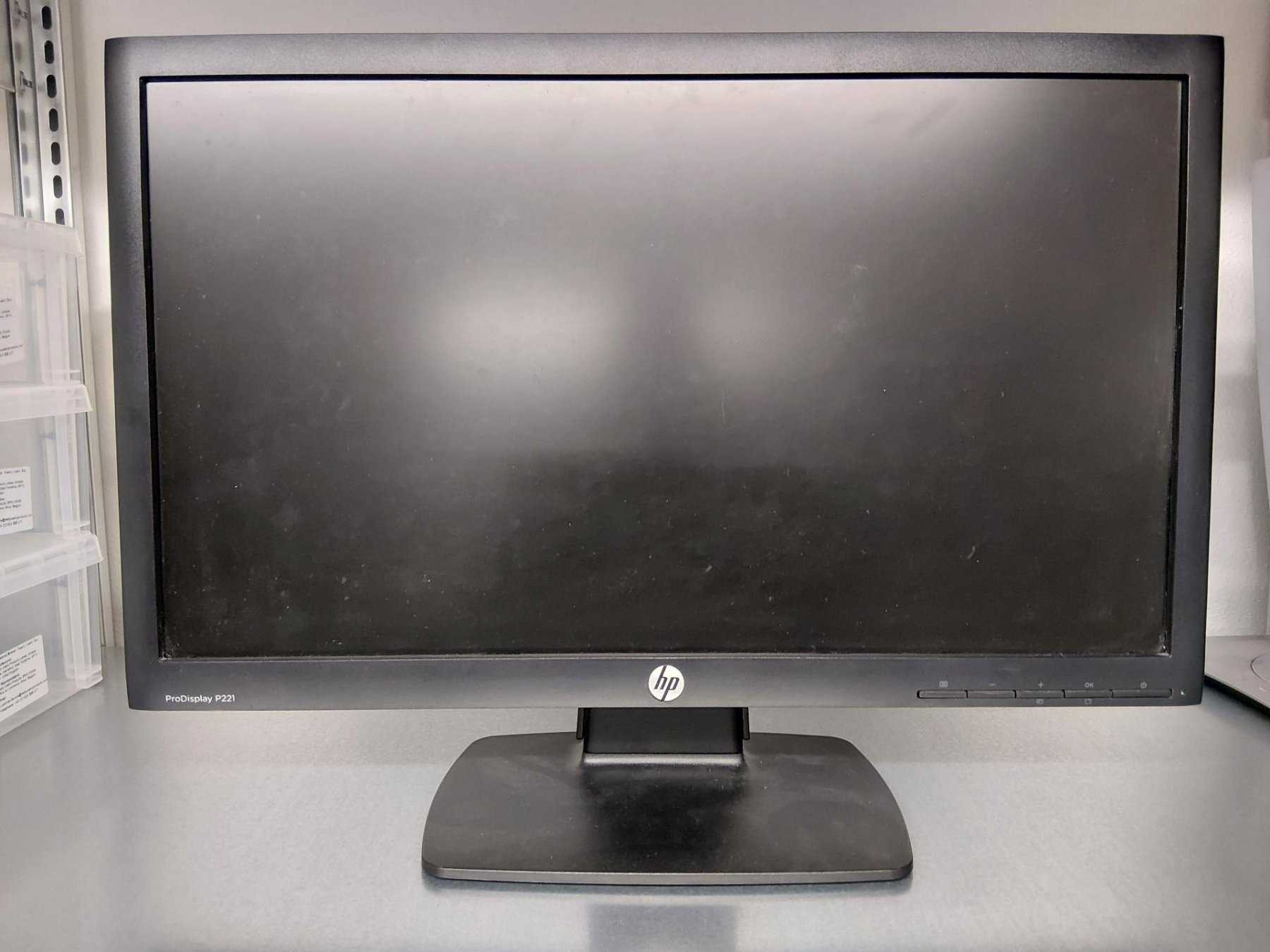 HP TFT Monitor P221 
Ansicht Bildschirm
Bild beispielhaft