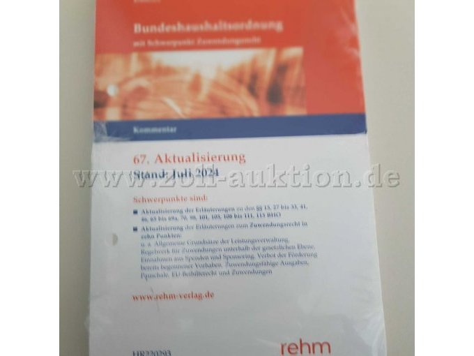 Bundeshaushaltsordnung - Beispiel