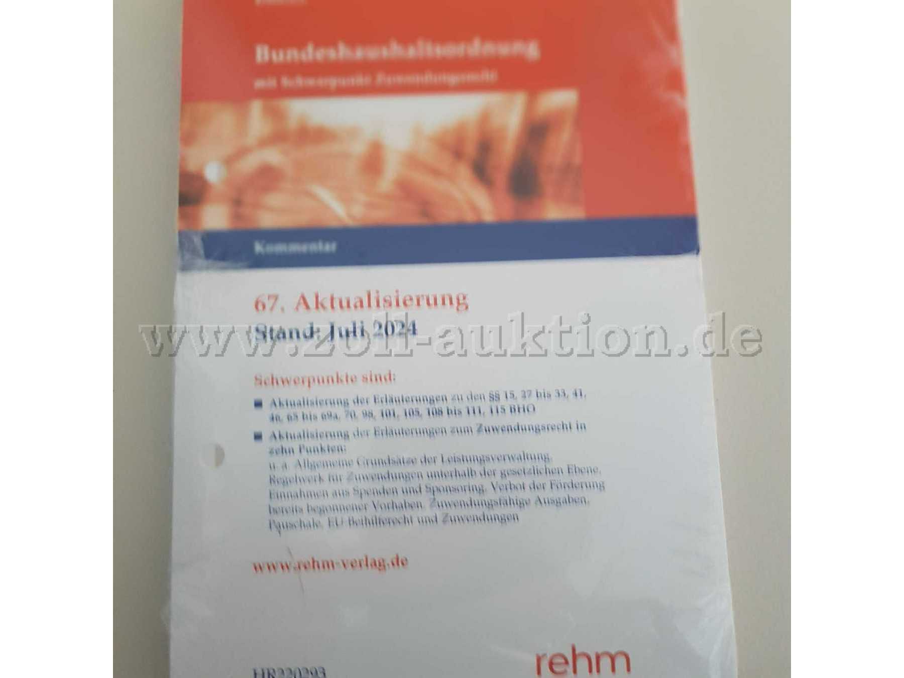 Bundeshaushaltsordnung - Beispiel