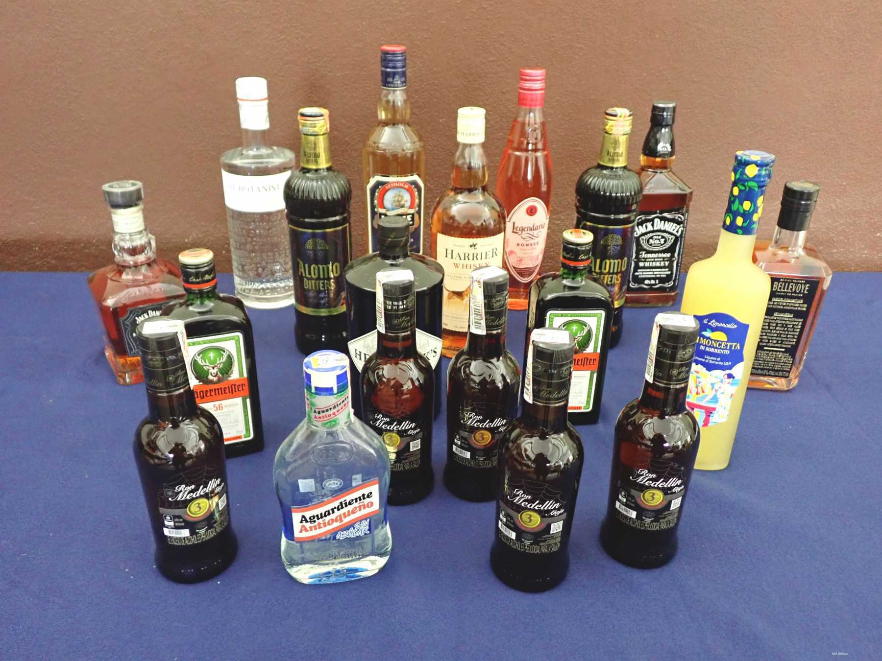 verschiedene Spirituosen