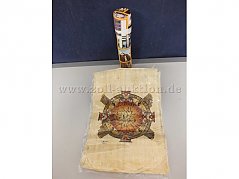 Gesamtansicht der Zollauktion Papyrusbild mit Papprolle