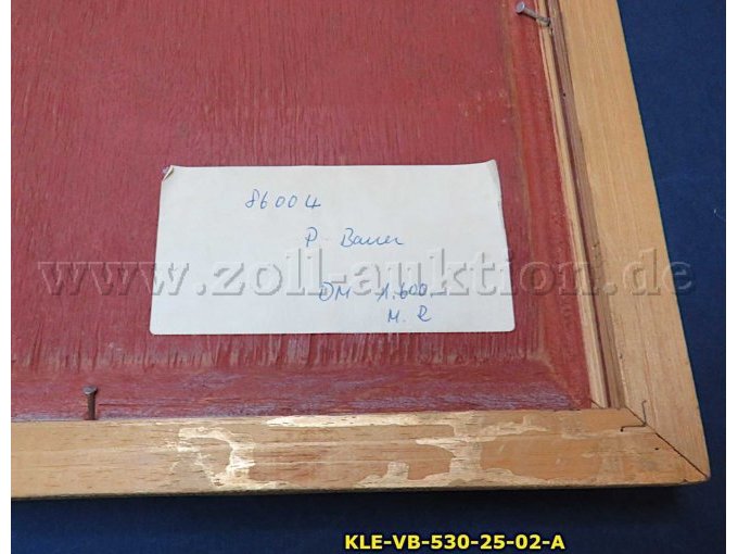 Aufkleber mit dem Namen P. Bauer