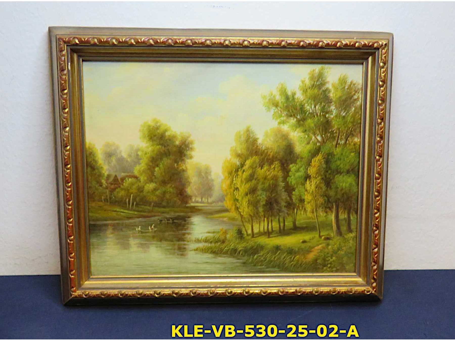 Landschaftsmalerei von P. Bauer