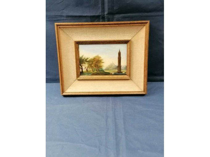 1 olieverfschilderij op doek "romantisch landschap" – kavel bij Zoll-Auktion, Köln