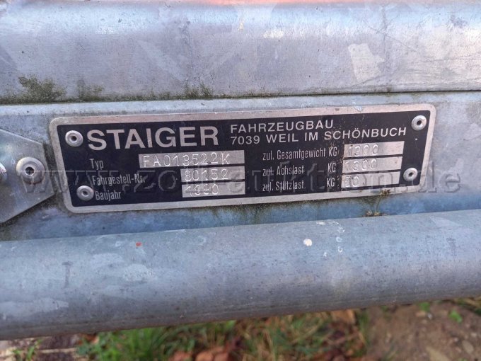 Typenschild Anhänger