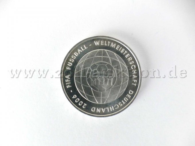 1 -10-Euro-Gedenkmünze, FIFA Fußball-WM Deutschland 2006 – 4. Ausgabe, Silber