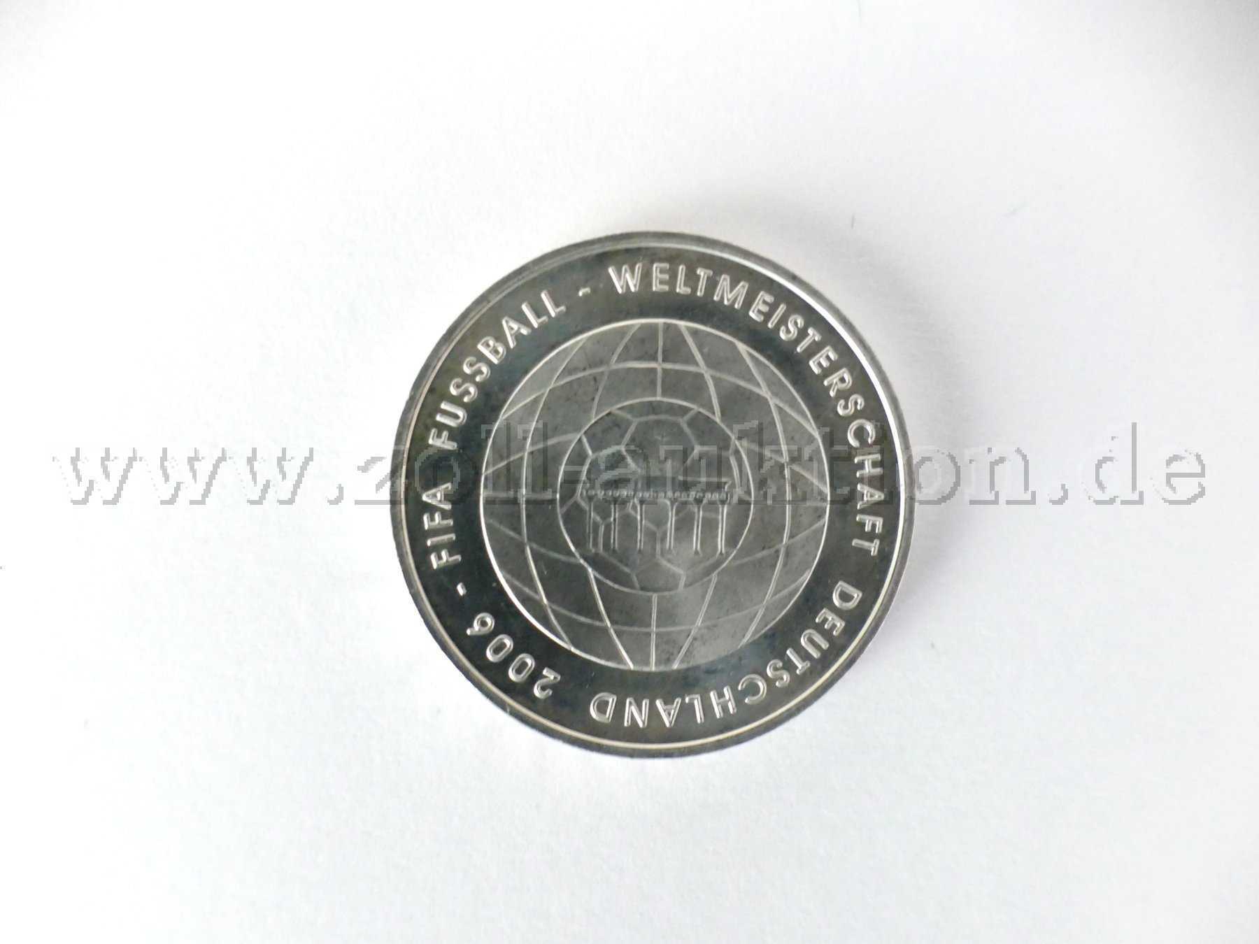 1 -10-Euro-Gedenkmünze, FIFA Fußball-WM Deutschland 2006 – 4. Ausgabe, Silber