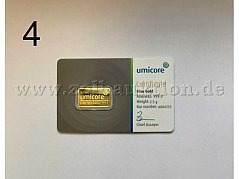 Vorderansicht Goldbarren