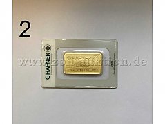 Vorderansicht Goldbarren