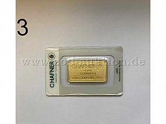 Vorderansicht Goldbarren