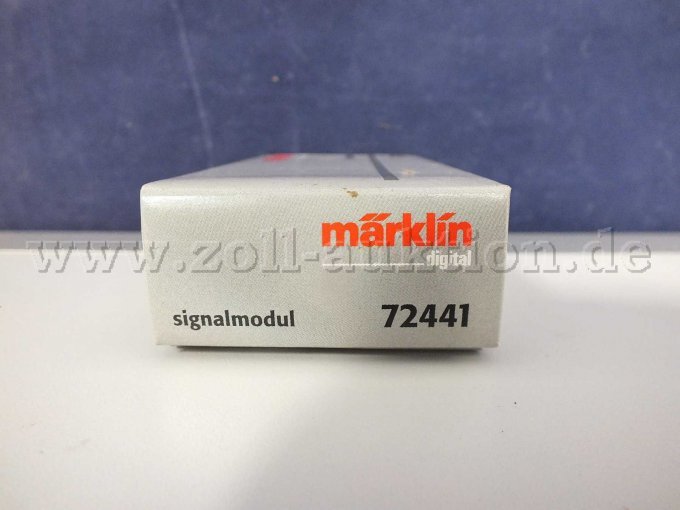 Rechte Seite Märklin Signalmodul in OVP exemplarisch