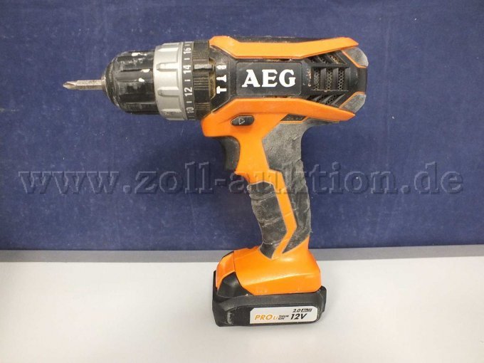 Seitenansicht von links des AEG 12 V Akku-Schlagbohrschrauber BSB 12 G3