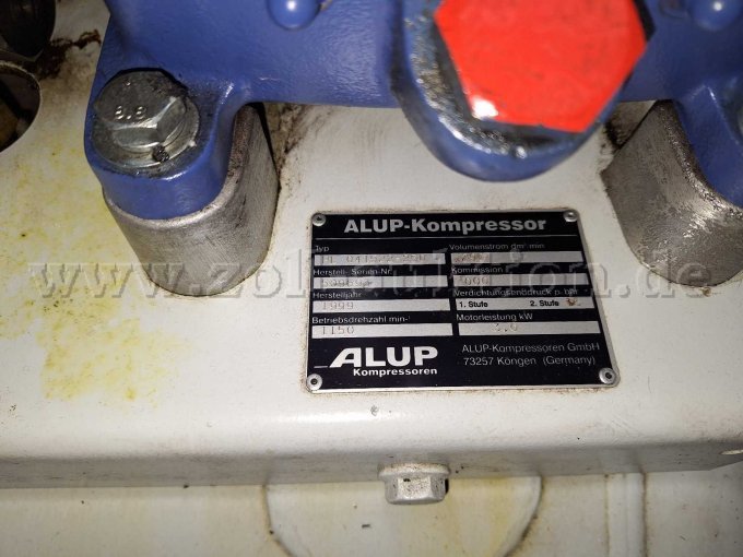 Typenschild Kompressor
