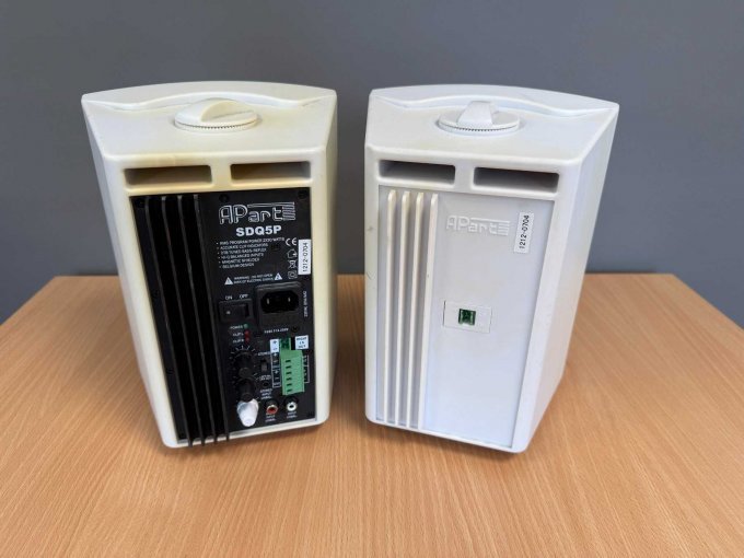 APart SDQ5P Aktiv Lautsprechersystem Weiß 
Rückansicht