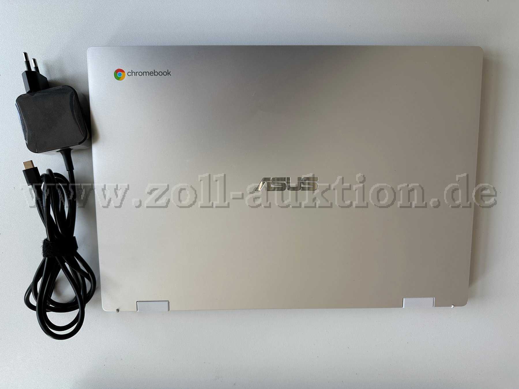 ASUS Chromebook CX1 CX1500CKA-EJ0160 Gesamtansicht mit Netzteil