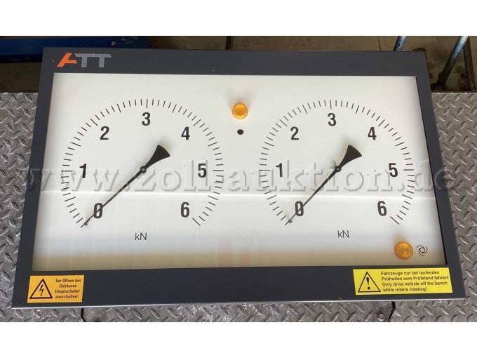 ATT ARGUS P 210 Bremsprüfstand - Ansicht Anzeige