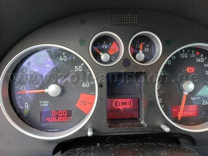 AUDI TT - Tachometer und Kilometerstand