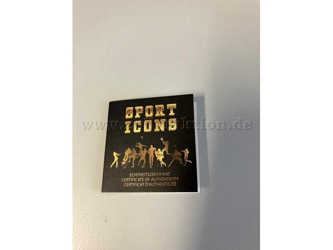 Vorderseite Echtheitszertifikat