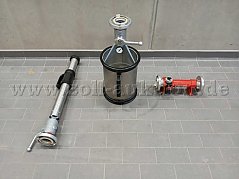 Gesamtpaket mit Schwerschaumrohr, Mittelschaumrohr und Zumischer