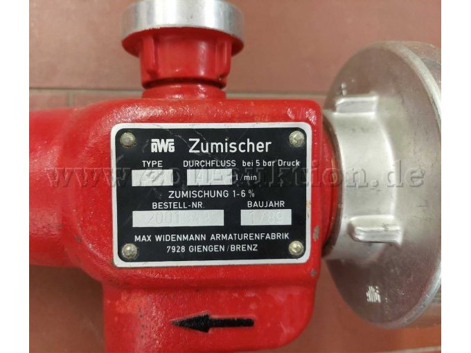 Typenschild AWG Zumischer Z4R