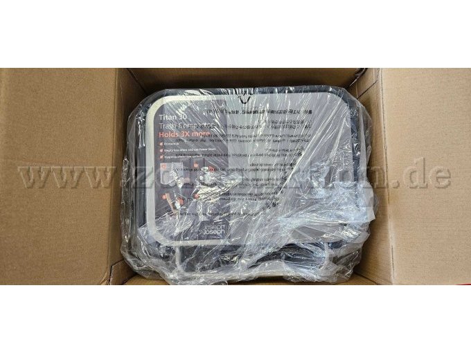 Abfalleimer in Folienverpackung