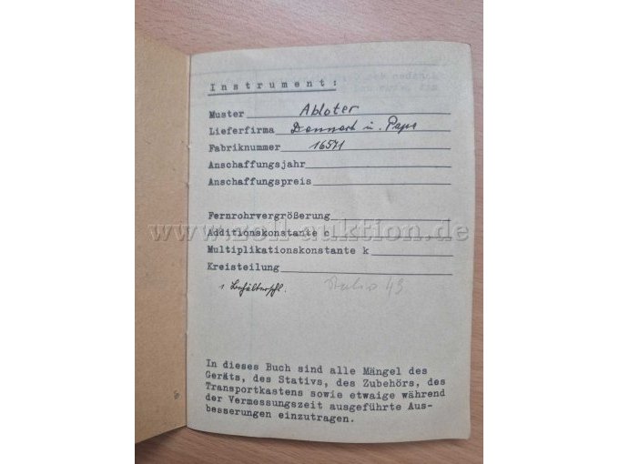 Stammbuch erste Seite.