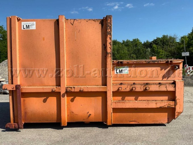 1 Absetzmulde Selbstpressmulde 8cbm Hersteller: Ludden & Mennekes – foto 3 – kavel bij Zoll-Auktion, Ludwigsburg