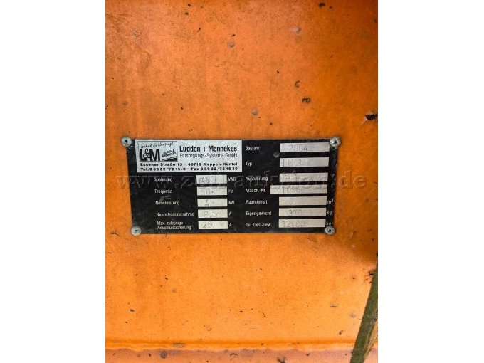 1 Absetzmulde Selbstpressmulde 8cbm Hersteller: Ludden & Mennekes – foto 12 – kavel bij Zoll-Auktion, Ludwigsburg