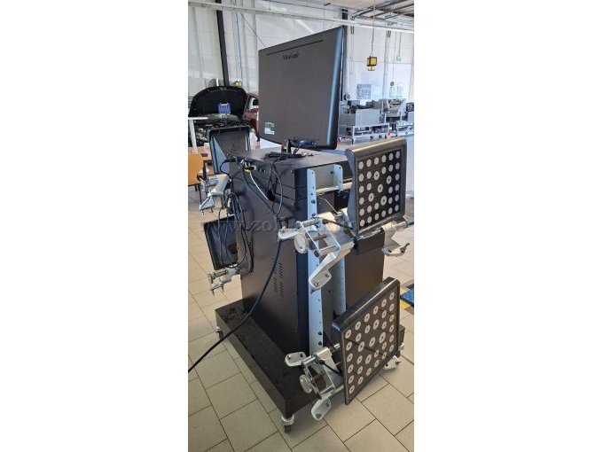 Achsmesscomputer: Ansicht Fahrwagen von hinten links