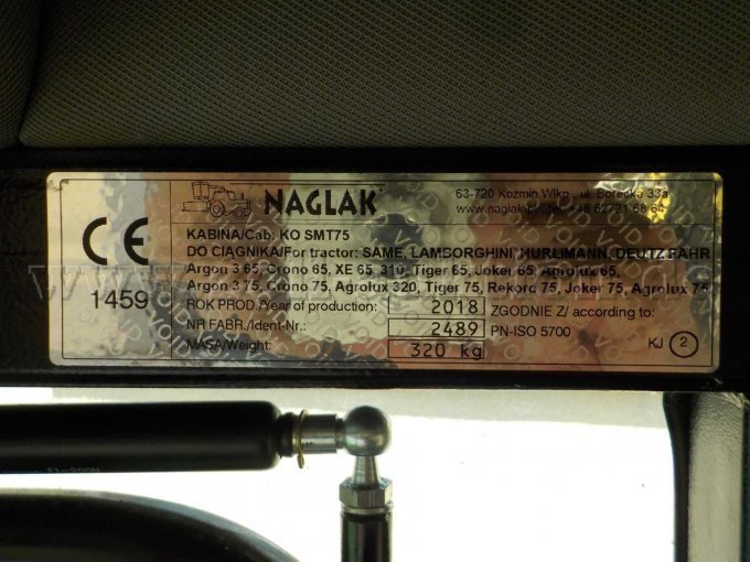 Detailbild Typenschild Kabine