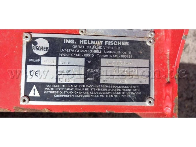 Typenschild Mulcher