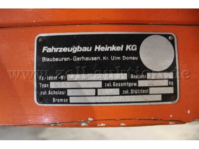 Typenschild Anhänger