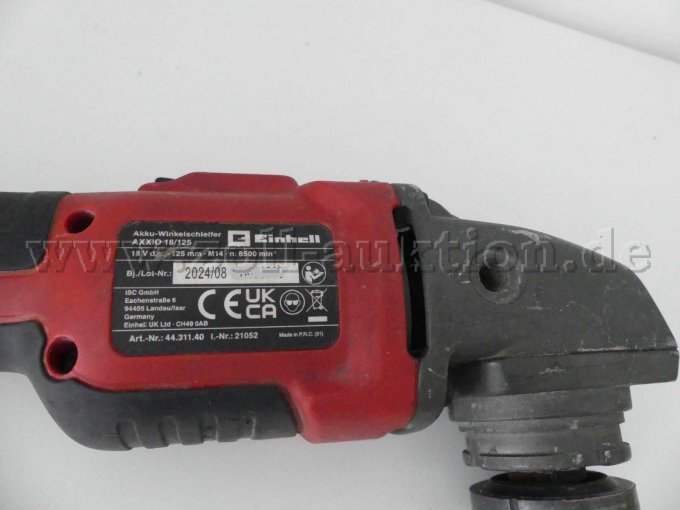 Detailansicht Produktdaten Winkelschleifer